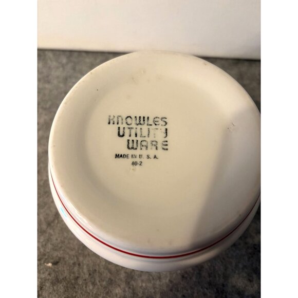 Knowles Utility Ware 5" Fruit Basket Design Bowl  #3000 - Picture 4 of 4